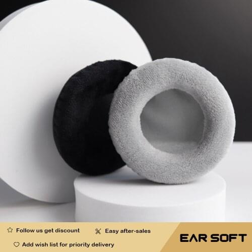 Earsoft Replacement Cushions for Rapoo H6000 H6060 H8000 H8060 Headphones Cushion Velvet Ear Pads Headset Cover Earmuff Sleeve