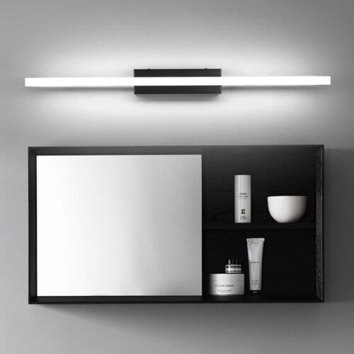 LED Vanity Bath Mirror Front Lamp Wall Sconces Light Fixture SMD 2835 Acrylic Black