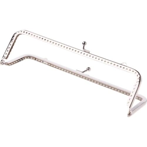 THINKTHENDO 18cm Square Metal Frame Kiss Clasp For Handle Bag Purse Accessories DIY Fashion Vintage Women Bag Accessories