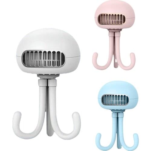 Stroller Fan Octopus Fan Portable Clip On Fan Desk Fan with Flexible Tripod for Office Bedroom Room Gym Camping