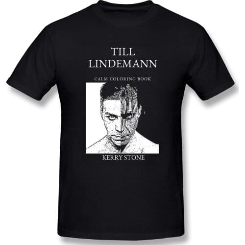 Till And Lindemann Calm Coloring Book Funny Novelty Mens Basic Short Sleeve T-Shirt R320 Tees Tops European Size