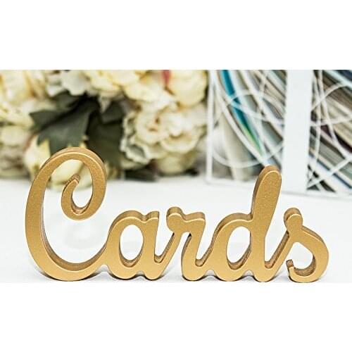 Cards Sign for Wedding Table Decoration Card Table Sign Reception Decoration Gold