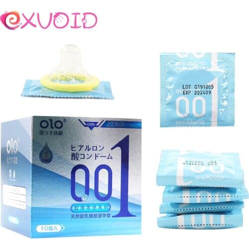EXVOID 10 PCS Ultra Thin 001 Condom for Men Extra Lubricated Penis Cock Sleeve Large Oil Condom Natural Latex Sex Toy for Men