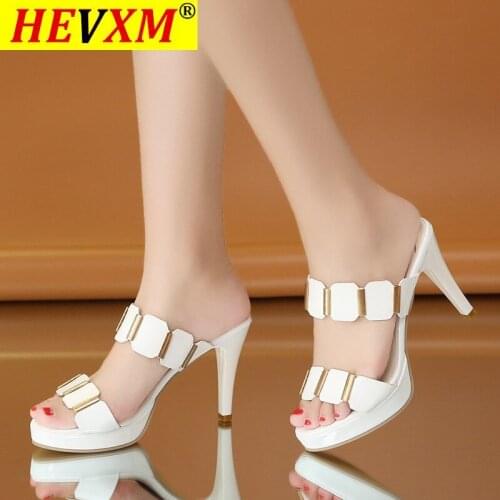 2021 Women Slippers Rome Summer Beach Casual Shoes Buckle Strap High Heels Slipper Ladies Slipper Shoes Mujer