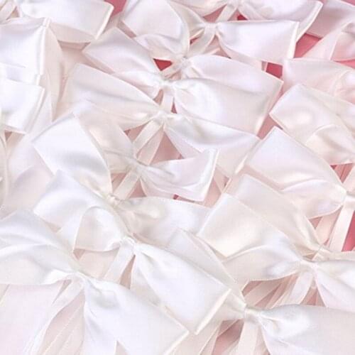 50 Pcs /pack Delicate Wedding Pew End Decoration Bow Knots Ribbon Bows Party Cars Chairs Decoration Bowknots