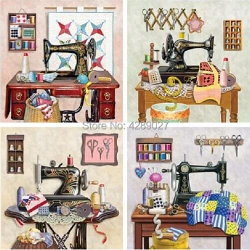 5D Diamond Painting-Square Diamond Painting Kit-Diamond Dotz Painting-Sewing Room Decor-Gift For Mom-Gift For Quilter-Gift For S