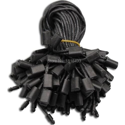Free shipping wholesales top quality white clothing hang tag wax cord 18cm/garment tag line/string buckle/thread 500 pcs a lot