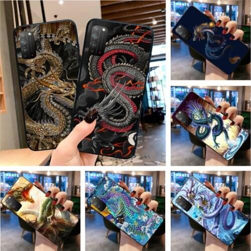 Chinese dragon design Phone Case for Huawei Honor 30 20 10 9 8 8x 8c v30 Lite view 7A pro