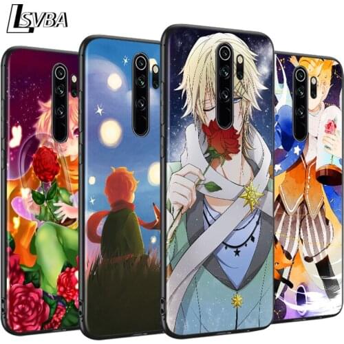 Bright Black Cover Cartoon Little Prince Fox For Xiaomi Redmi Note 9 9S 8T 8 7 6 5A 5 4X 4 Pro Max Phone Case