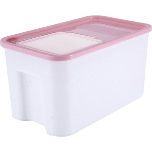 Large Capatity Sealed Rice Bucket Plastic Rice Storage Box Grain Containers Insect Proof Moisture Proof Kitchen Organizer