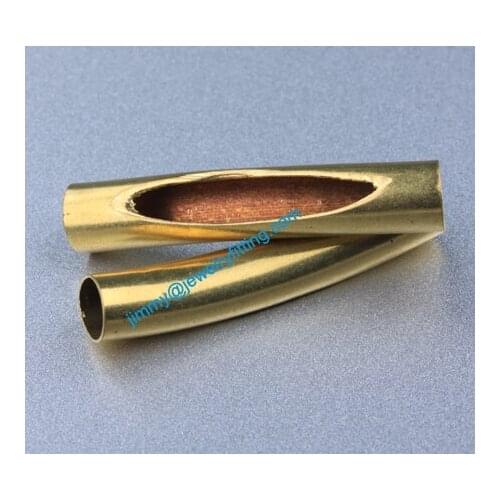 Jewelry findings Brass metal tube beads spacer beads Carved tube Beads for jewelry making 7*40*0.3mm