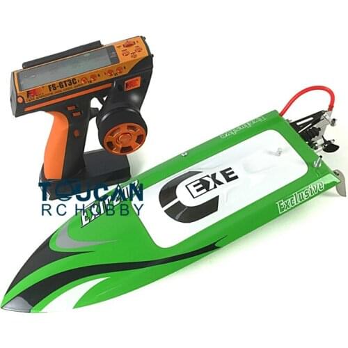 M390 RTR 15.3" Fiber Glass RC Electric Brushless Racing Boat W/RC Remote Control / Servo / Motor Deep Vee Monohull Boat Green