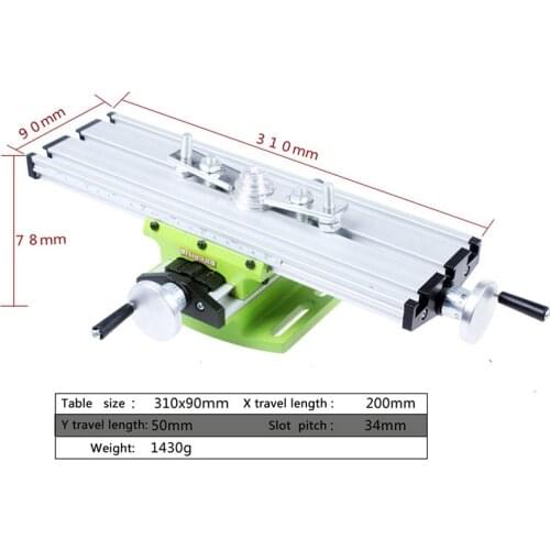 Mini Precision Multifunction Worktable Bench Vise Fixture Drill Milling Machine X And Y-Axis Adjustment Coordinate Table