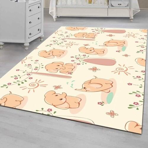 Elephant Non Slip Floor Carpet, Teens Carpet