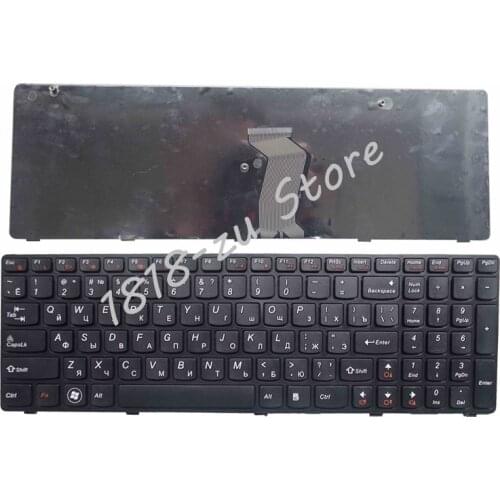 NEW for lenovo G580 Z580A G585 Z585 G590 with frame RU layout Replacement red black color russian laptop keyboard