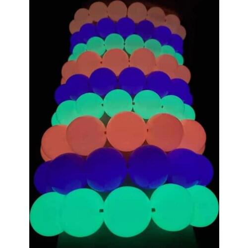 New Arrival! 6-20mm Luminous Effect Beads Halloween Christmas Beads For Necklace Earring DIY Parts Jewelry Findings & Components