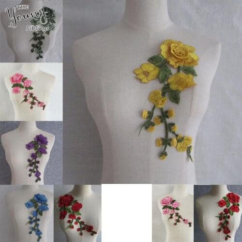 New arrive Embroidery Lace Collar Beautiful Flower Lace Neckline Sewing Applique Fabric DIY Clothing Decoration Accessories