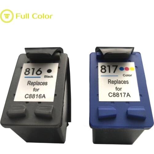 FULLCOLOR ink cartridge 816 817 compatible for hp DeskJet 3538 3558 3658 3668 3743 3748 3848 3918 3938 5168