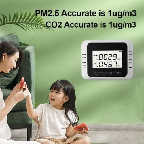 Wall Mount Carbon Dioxide Air Quality Monitor Multipurpose Portable CO2 Meter Tester Air Analyzer Home Improvement Tools