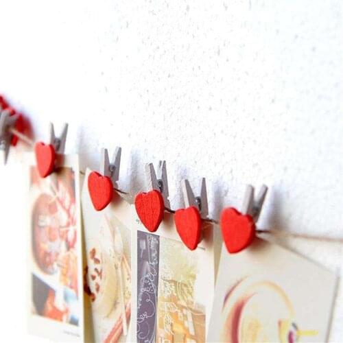 50pcs Home Decoration Mini Colour Wooden Clothespin Photo Paper Peg Pin Craft Postcard Clips Home Decor More Discounts