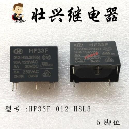 Relay HF33F-012-HSL3 5PIN 5A