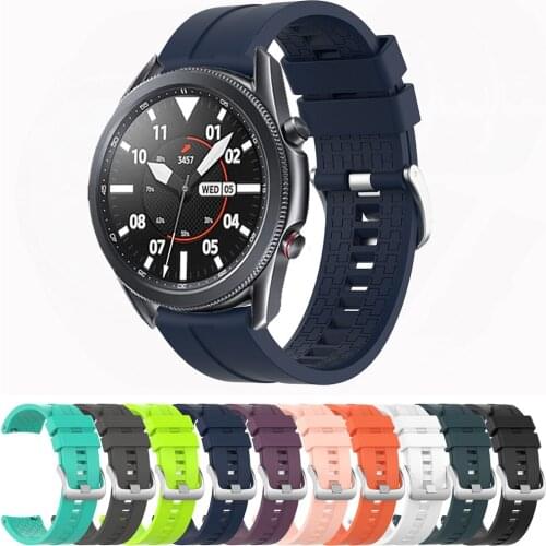 For Samsung Galaxy Watch 3 41mm 45mm Band 20mm 22mm Strap Sport Silicone Watchband For Amazfit GTR 2/2E GTS 2/2E/2 Mini Correa