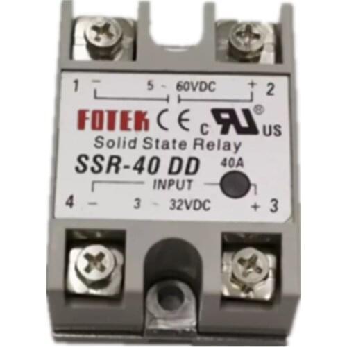 SSR-40DD input 3-32VDC output 5-60VDC FOTEK solid state relay ssr40dd