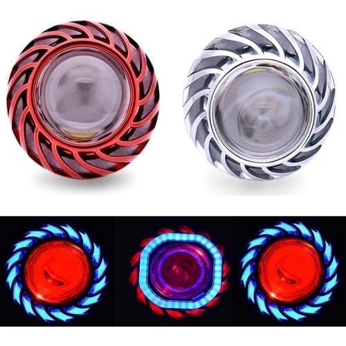 Universal Motorcycle Headlight 12V Angel Devil Eye Auxiliary Fog Lamp For BMW s1000r F800GS F800GT R1200GS f 800 gs Adventure