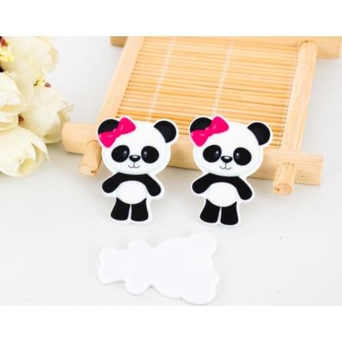 10pcs/lot DIY resin cabochons accessories flat back resin planar panda