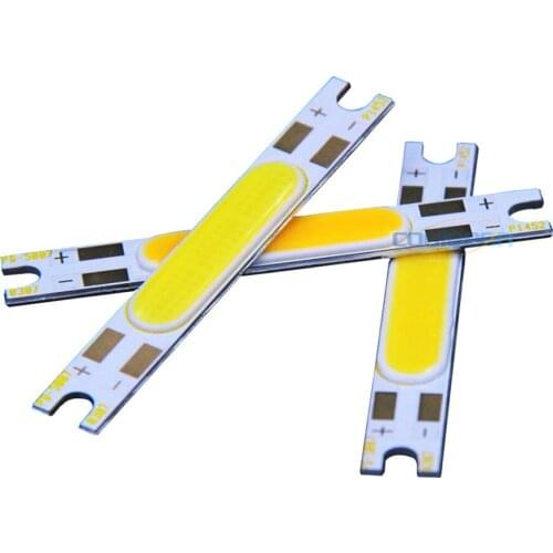 100pcs Wholesale 50x7mm 5W COB Strip Light LED Chip for Wall Lamp Desklamp Work Lights CRI 80 RA Warm Natural Cold White Beads