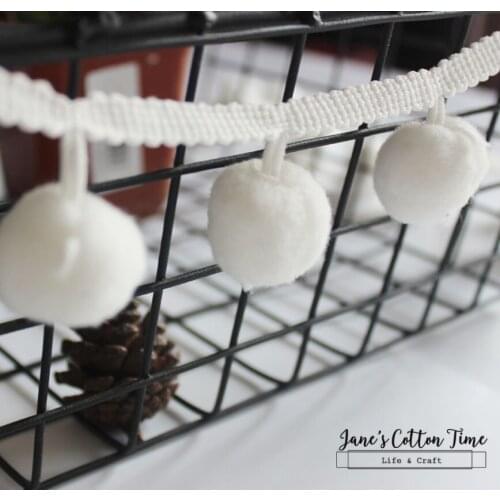 2yard fringe ball trim largest pompom ball lace 28mm diameter ball laciness ball handmade materials clothing accessory