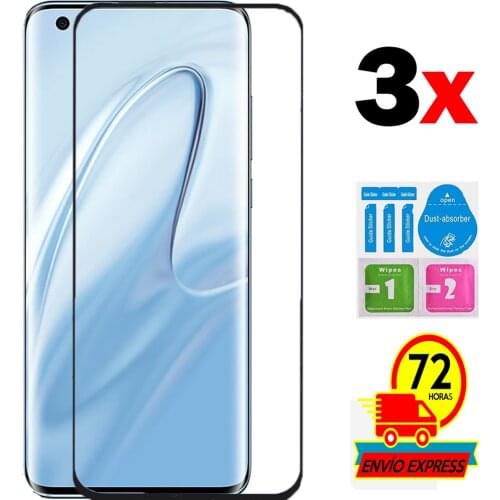 3x tempered glass protectors for XIAOMI MI 10 full screen LCD Kit
