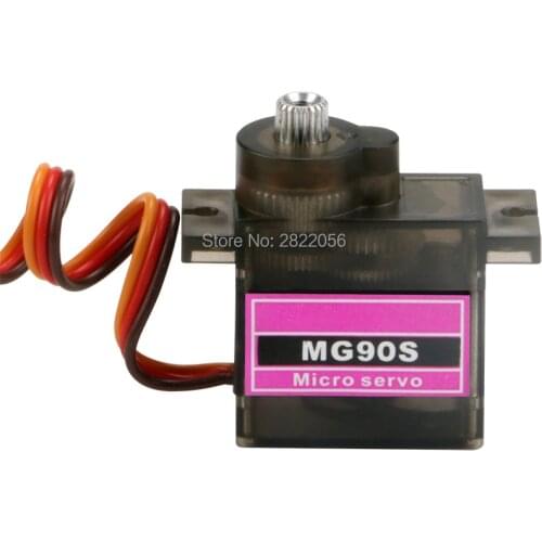 4pcs/lot MG90S Metal gear Digital 14g Servo SG90 For Rc Helicopter Plane Boat Car MG90 9G