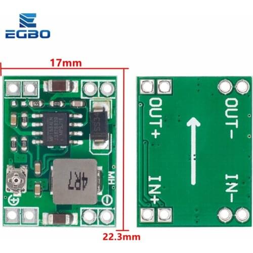 5PCS EGBO power module Adjustable MP1584EN DC DC 3A power step-down descending output module 12 v9v5v3 LM2596 24V