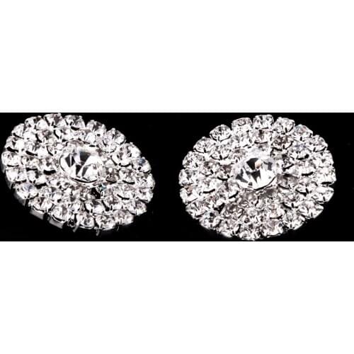 5 Pieces Rhinestone Shank Buttons For Decoration Embellishment