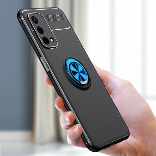 A93 5G Case Magnetic Car Mount Protective Cover For OPPO A93 5G Shockproof Soft Silicone Phone Cover