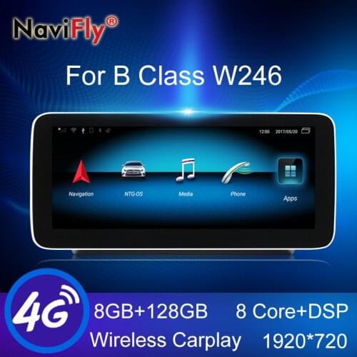 NaviFly 8GB+128GB Wireless Carplay Android All In One Car Intelligent System For Mercedes Benz B-Class W246 B200 B180 B220 B260