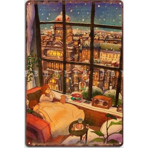 A White Winter Metal Plaque Poster Pub Club Bar Wall Decor Funny Tin Sign Poster