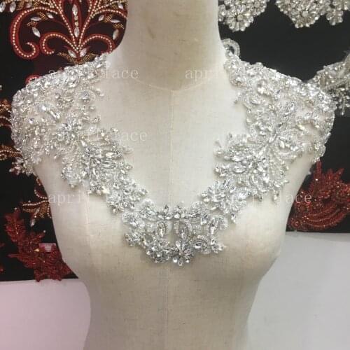 Fast ship good quality Mia021#silver hand made beads luxury accessory for wedding bridal /fashion designer