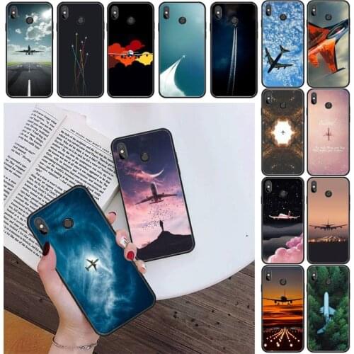 Aircraft Airplane Plane fly travel cloud Phone Case For Xiaomi Redmi 4X 5Plus 6A 7 7A 8 8A Redmi Note 4 5 7 8 9 8T 8Pro 9Pro