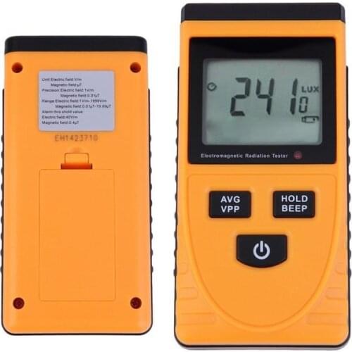 WHDZ Digital LCD Electromagnetic Radiation Detector Meter Dosimeter Tester Counter built-in electromagnetic radiation sensor
