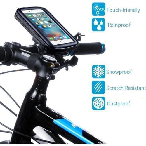 Bike Bicycle Motorcycle Holder with Waterproof Case Bag Handlebar Mount phone Holders Stand For iPhone Samsung Note3/4/5 GPS