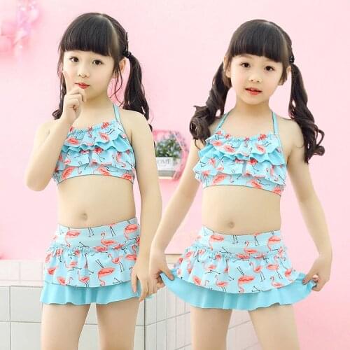 Childrens swimsuit split two-piece suit 1-4 year old girl cute princess dress swimsuit XYY-167