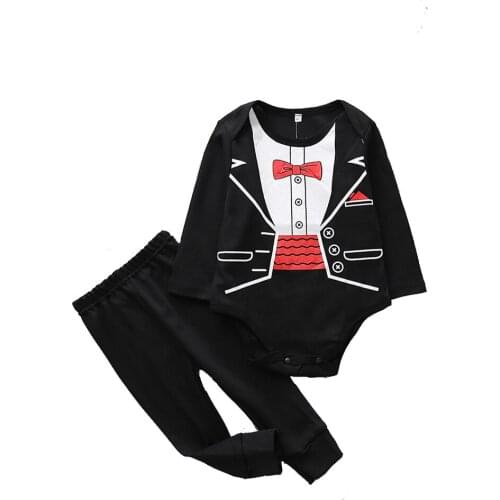 Baby Boys Girls Clothing Set Long Sleeve Spring Autumn Pure Cotton Romper & Pant 2 Pcs Suit Cartoon Jumpsuit Infant Bebe Clothes