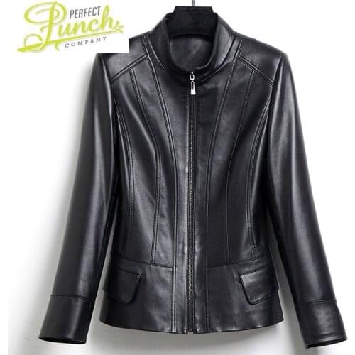 Jackets Women Real Geniune Sheepskin Leather Coat Spring Autumn Plus Size 7XL chaqueta mujer 2021 FS727 MF608