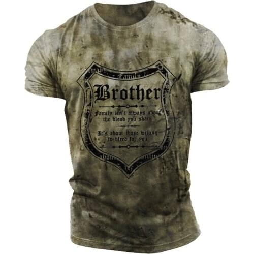 Summer New Mens Dirty Style T-Shirt Casual Sports Streetwear All-Match Tops Fashion Personality Short-Sleeved T-Shirt