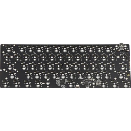 MelGeek MJ61MJ63 MJ64 QMK rgb 60% gh60 hot swappable Custom Mechanical Keyboard PCB programmed qmk firmware type c port