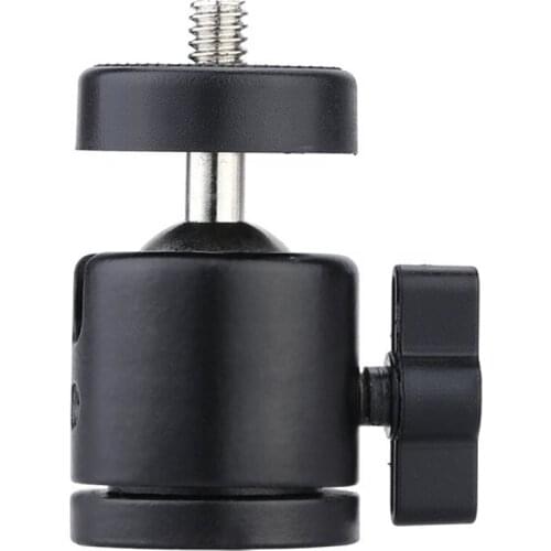 Mini Ball Head 1/4" Mount for Camera Tripod for SB800 SB900 580EX II vidicon Flash