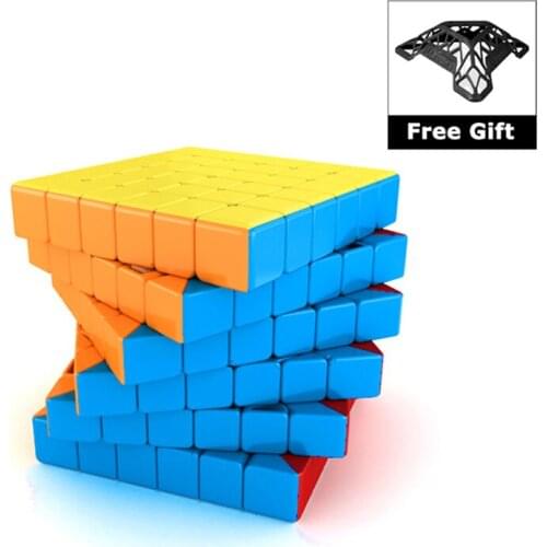 MOYU Meilong 6x6x6 Magic Cube Cubing Professonal 6x6 Speed Cube Puzzle MF6 Stickers Educational Toys for kids Children Beginner