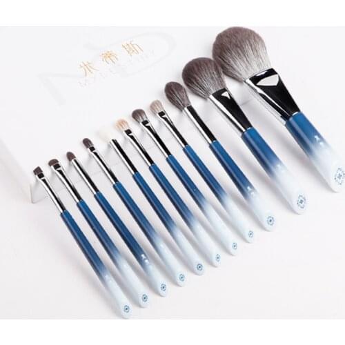 My Destiny New 2019 Autumn Collection 11-pcs Brush Set - Super Soft Natural Hair & Quick Dry Synthetic Mixed Brush Kit